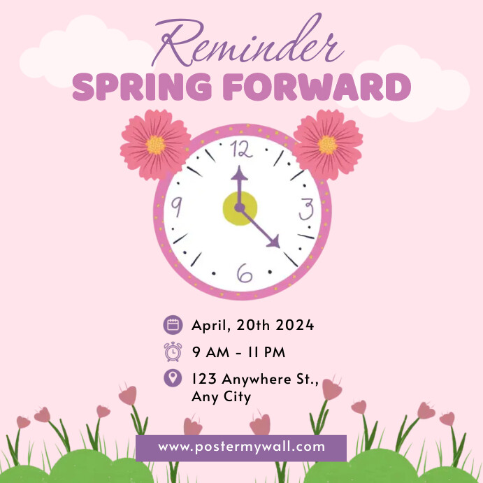 Plantilla de Spring Forward | PosterMyWall