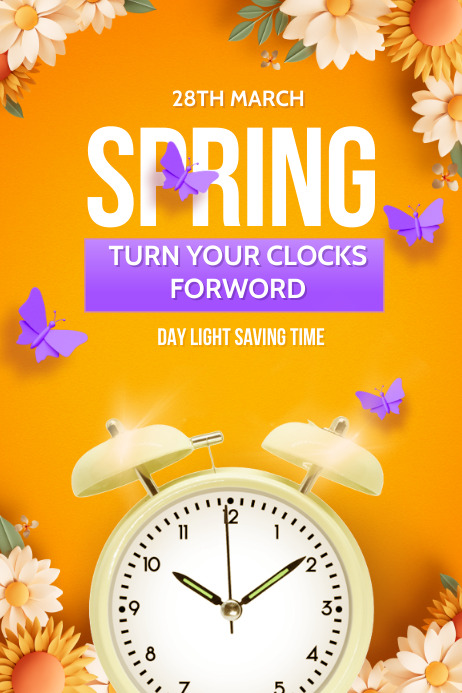 spring forward Template | PosterMyWall
