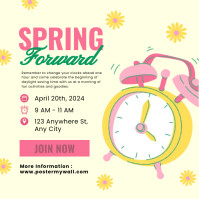SPRING FORWARD Template | PosterMyWall