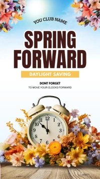 spring forward Instagram Story template