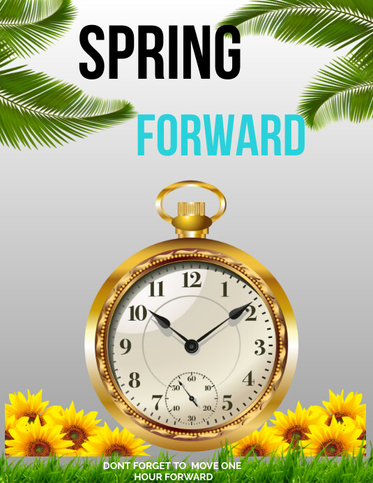 spring forward Template | PosterMyWall