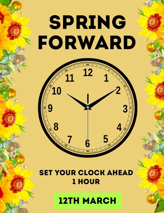 Copy of SPRING FORWARD | PosterMyWall