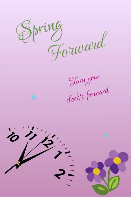Spring Forward Template PosterMyWall