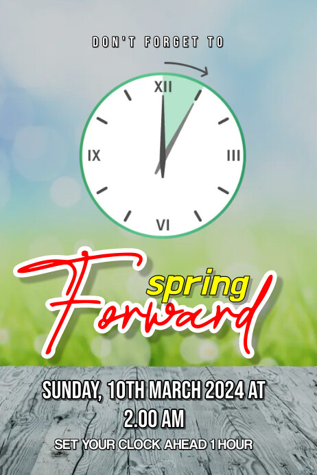 Plantilla de SPRING FORWARD | PosterMyWall