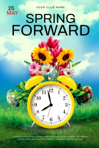 spring forward poster template | PosterMyWall