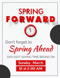 spring forward Template | PosterMyWall