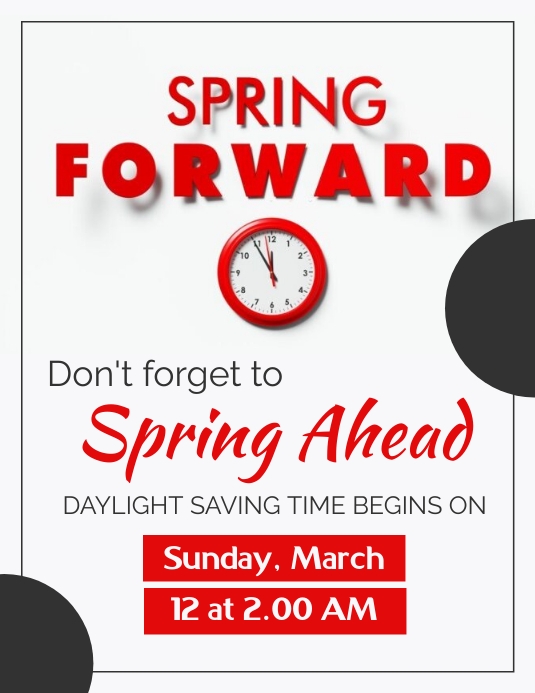 Spring Forward Template | PosterMyWall