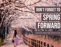 SPRING FORWARD Template | PosterMyWall