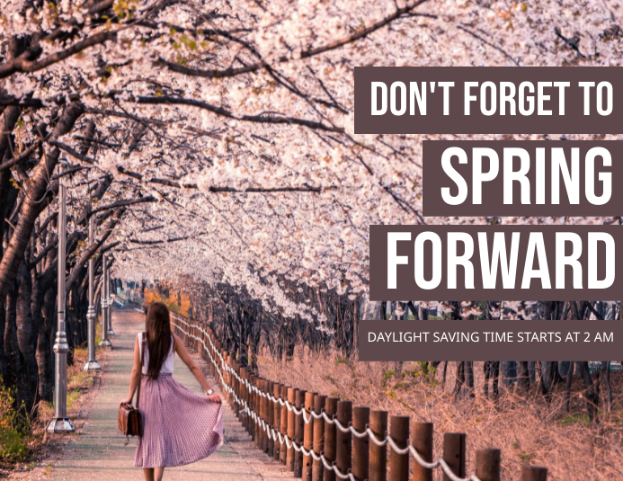 Spring Forward Template | PosterMyWall