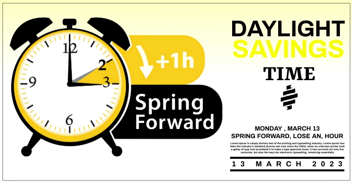 Spring forward Template | PosterMyWall