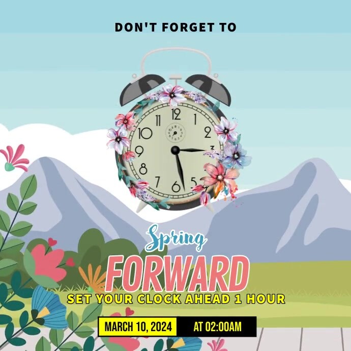 Plantilla de Spring Forward | PosterMyWall