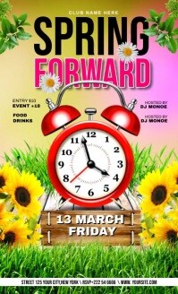 spring forward 2023 2024 Template | PosterMyWall