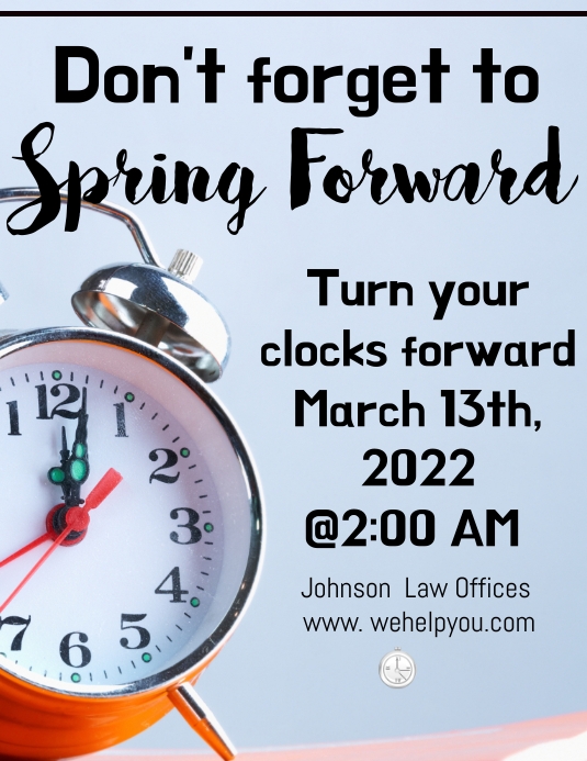 Copy of Spring forward | PosterMyWall