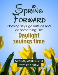 Spring Forward Template | PosterMyWall