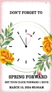 SPRING FORWARD Template PosterMyWall
