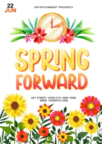 spring forward Template | PosterMyWall