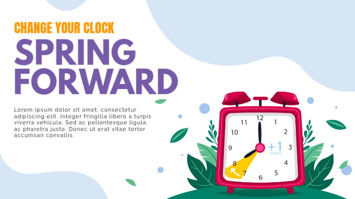 Spring Forward Twitter Post Template | PosterMyWall
