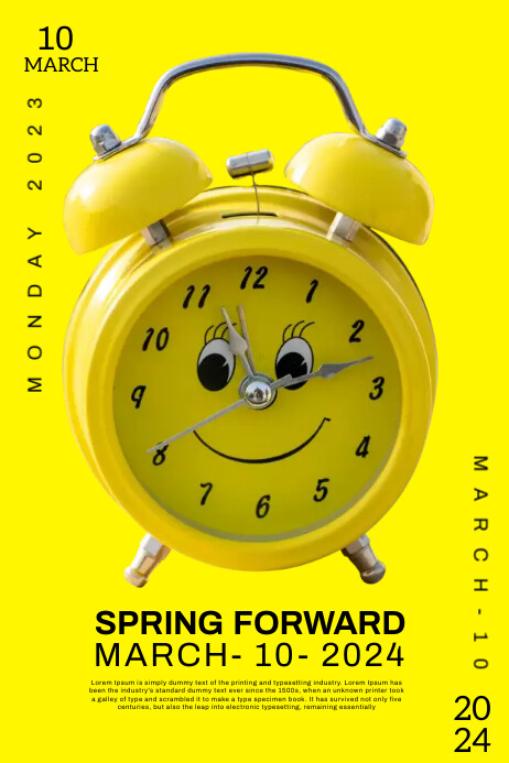 Spring forward Template | PosterMyWall