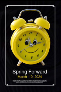 spring forward Template | PosterMyWall