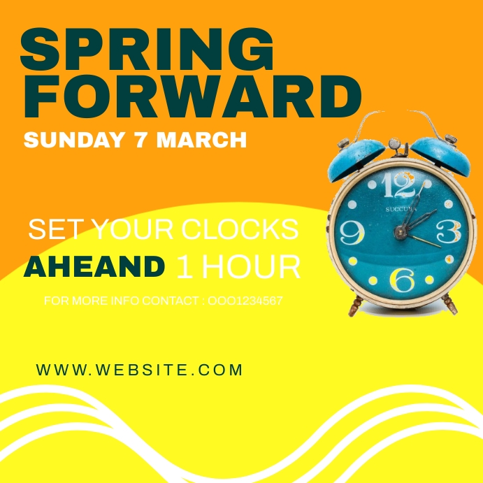 Spring Forward Template PosterMyWall