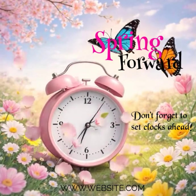 Spring Forward Facebook Posts Spring Forward Flyer Design Instagram Post Template | PosterMyWall