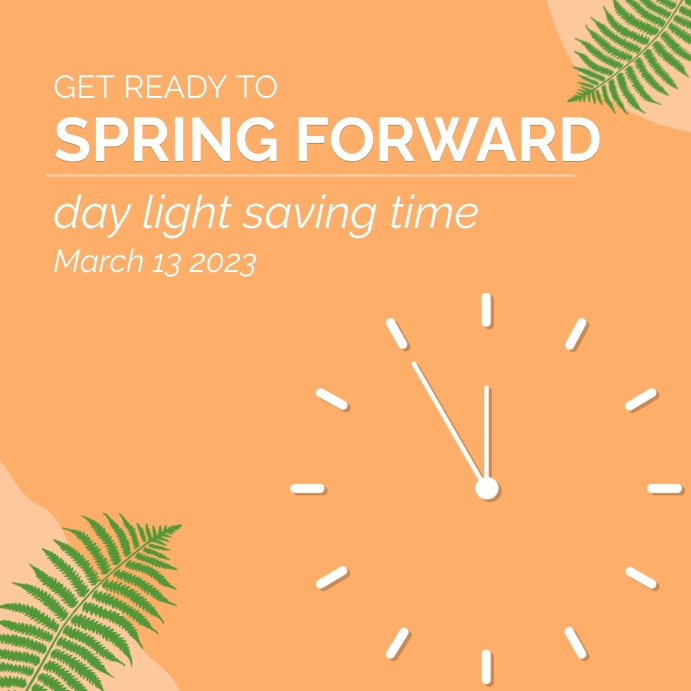 spring forward flyer Template | PosterMyWall