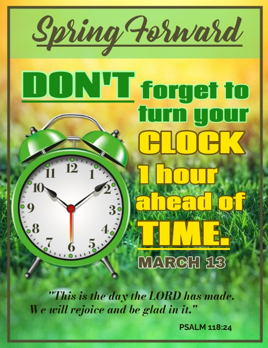 Spring Forward Flyer Template | PosterMyWall