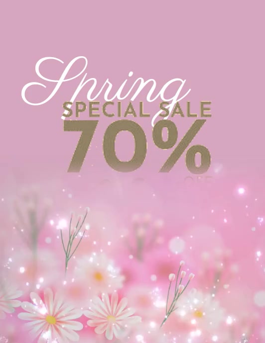 spring forward flyer template