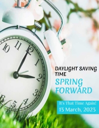 Spring Forward Document Spring Forward Template | PosterMyWall