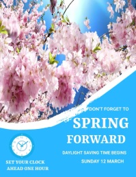 Spring Forward Document spring forward Template | PosterMyWall