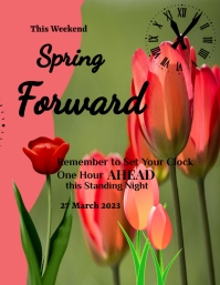 Spring Forward Church Sign Spring forward Template | PosterMyWall