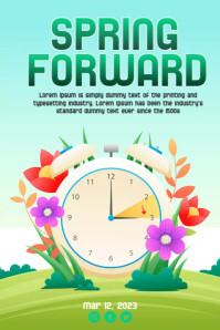 spring forward Template | PosterMyWall
