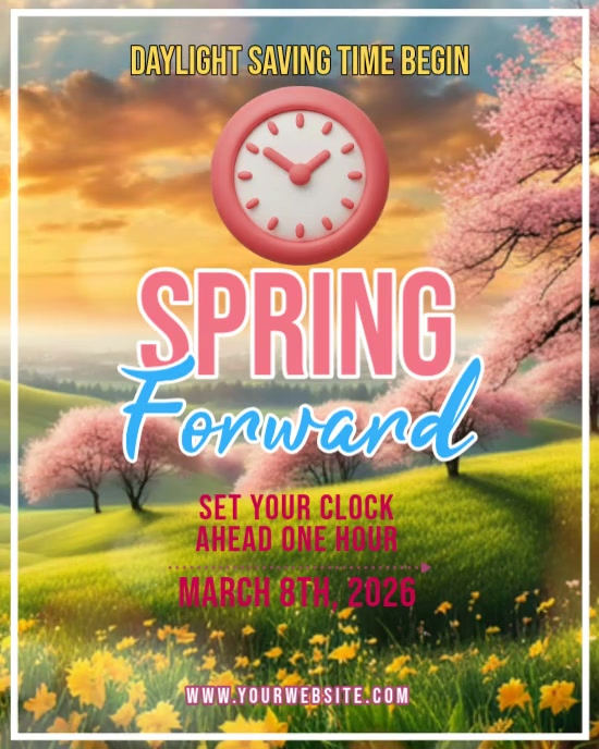 Spring Forward Portrait Spring Forward Instagram Portrait Video Template | PosterMyWall