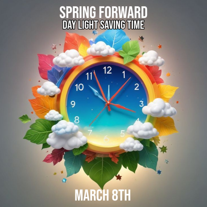 Spring Forward Instagram Post Template | PosterMyWall