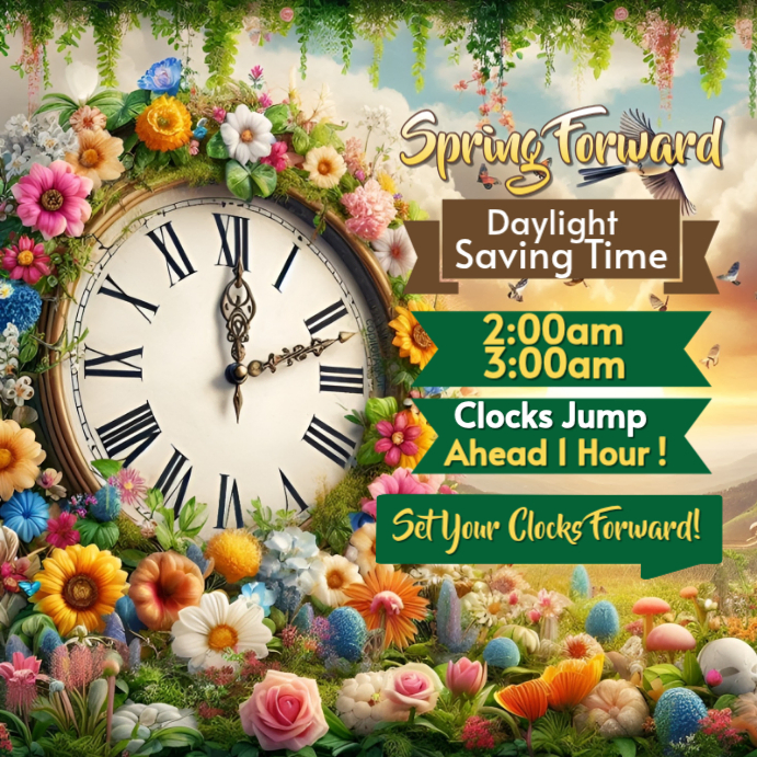 Spring Forward Post Spring Forward Instagram Post Template | PosterMyWall