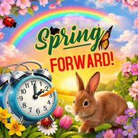 Spring Forward  Instagram Post template