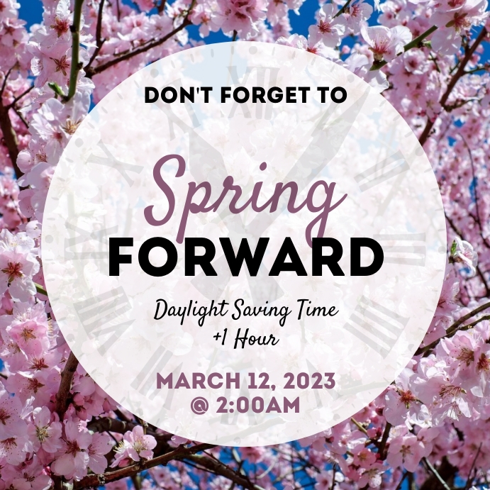 Spring Forward Post Spring Forward Instagram Post Template | PosterMyWall