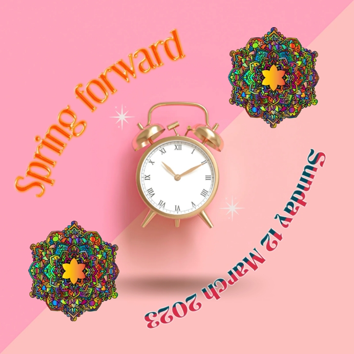 Spring Forward Facebook Posts Plantilla de Spring forward Instagram post | PosterMyWall