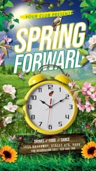Spring Forward Instagram Story template
