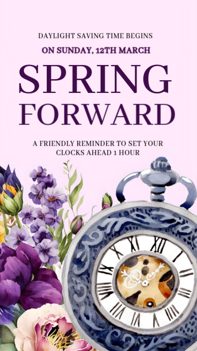 Spring Forward  Instagram Story template