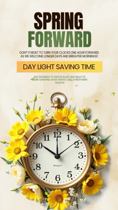Spring Forward Instagram Story template