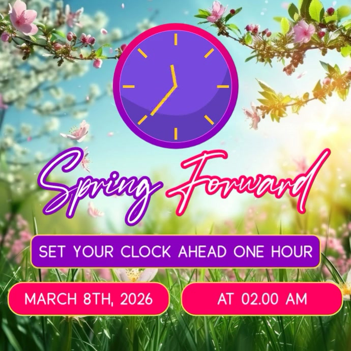 Spring Forward Post Spring Forward Pos Instagram Template | PosterMyWall