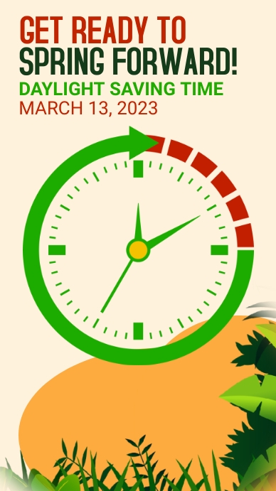 Spring Forward Post Template | PosterMyWall
