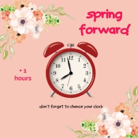 SPRING FORWARD Template | PosterMyWall
