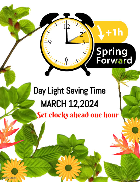 Copy of SPRING FORWARD POSTER | PosterMyWall