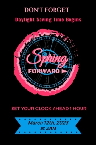 spring forward Template | PosterMyWall