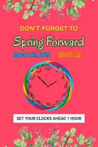 Daylight Savings Poster Template | PosterMyWall