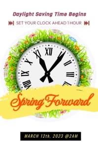 Forward Poster Design Spring Forward Poster Template | PosterMyWall