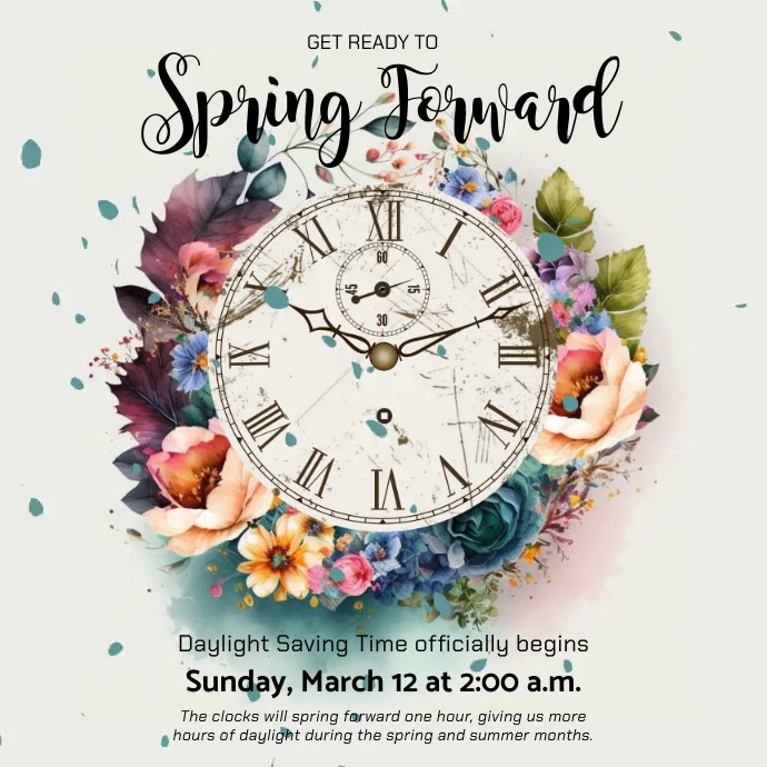 Spring Forward Template | PosterMyWall