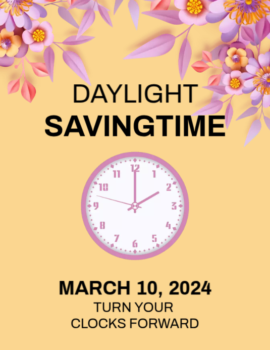 Spring Forward Template Volantino (US Letter)